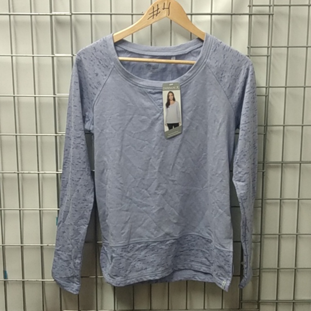 Danskin women's long sleeve top size small purple